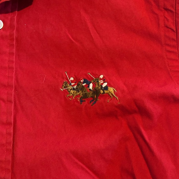 Ralph Lauren Red button up Shirt - Picture 3 of 4